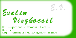 evelin viszkocsil business card